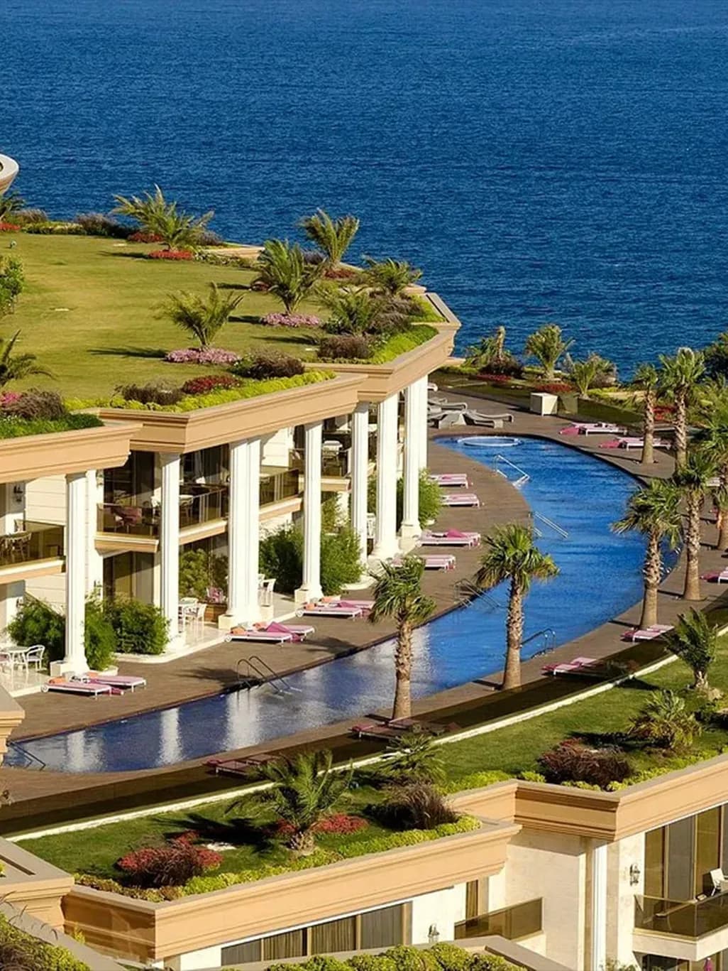 The Plaza Bodrum drone görünümü